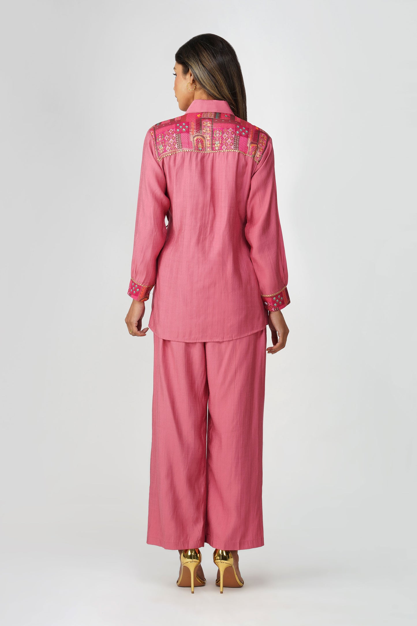 Rose Reverie – Festive Shirt Co-ord Set