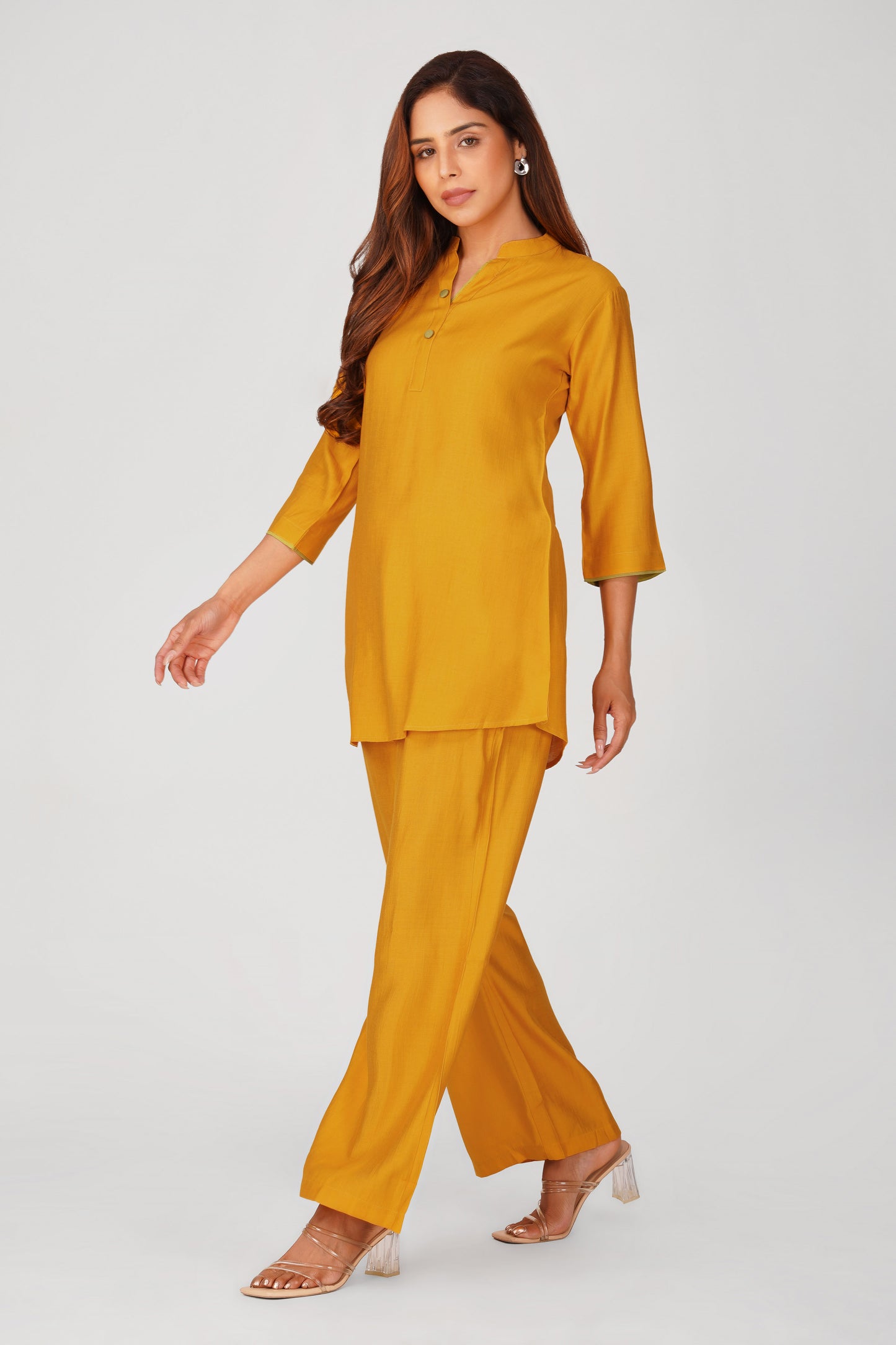Sabr Everyday Kurta Set Mango Yellow | Bindigasm