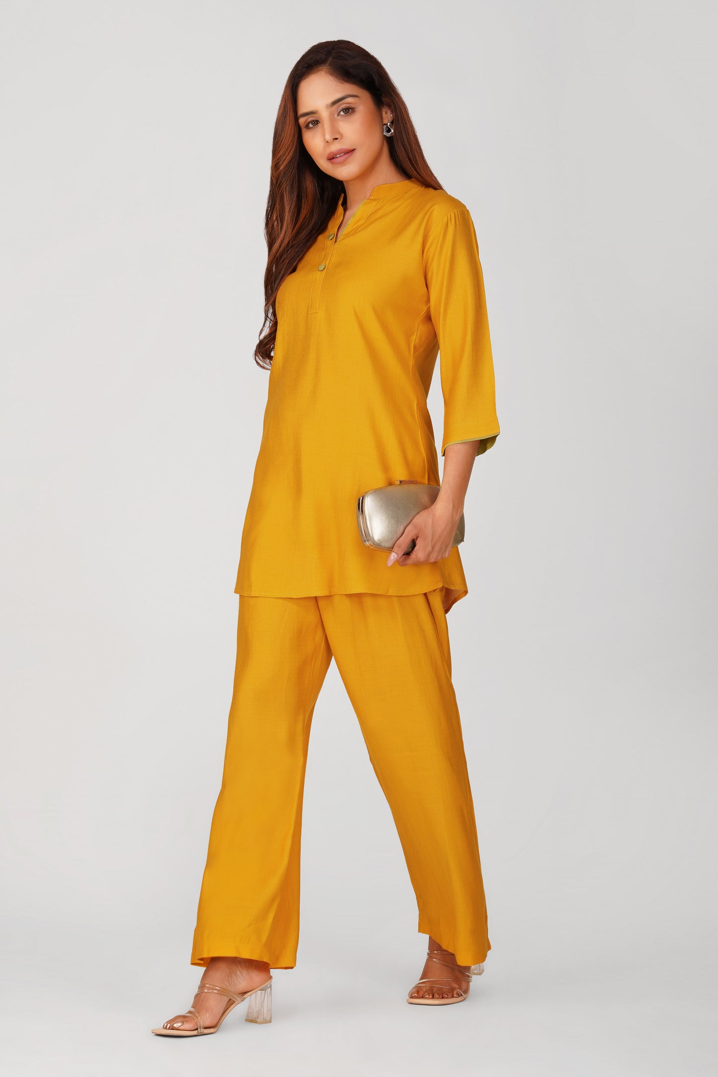 Sabr Everyday Kurta Set Mango Yellow | Bindigasm
