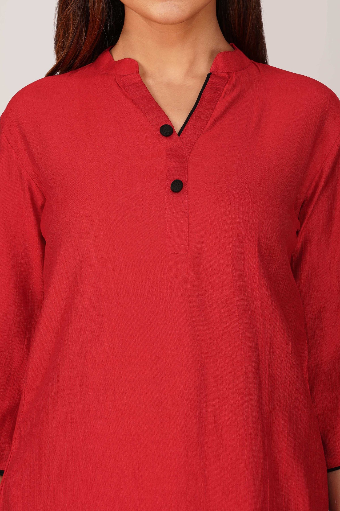 Sabr Everyday Kurta Set Red | Bindigasm