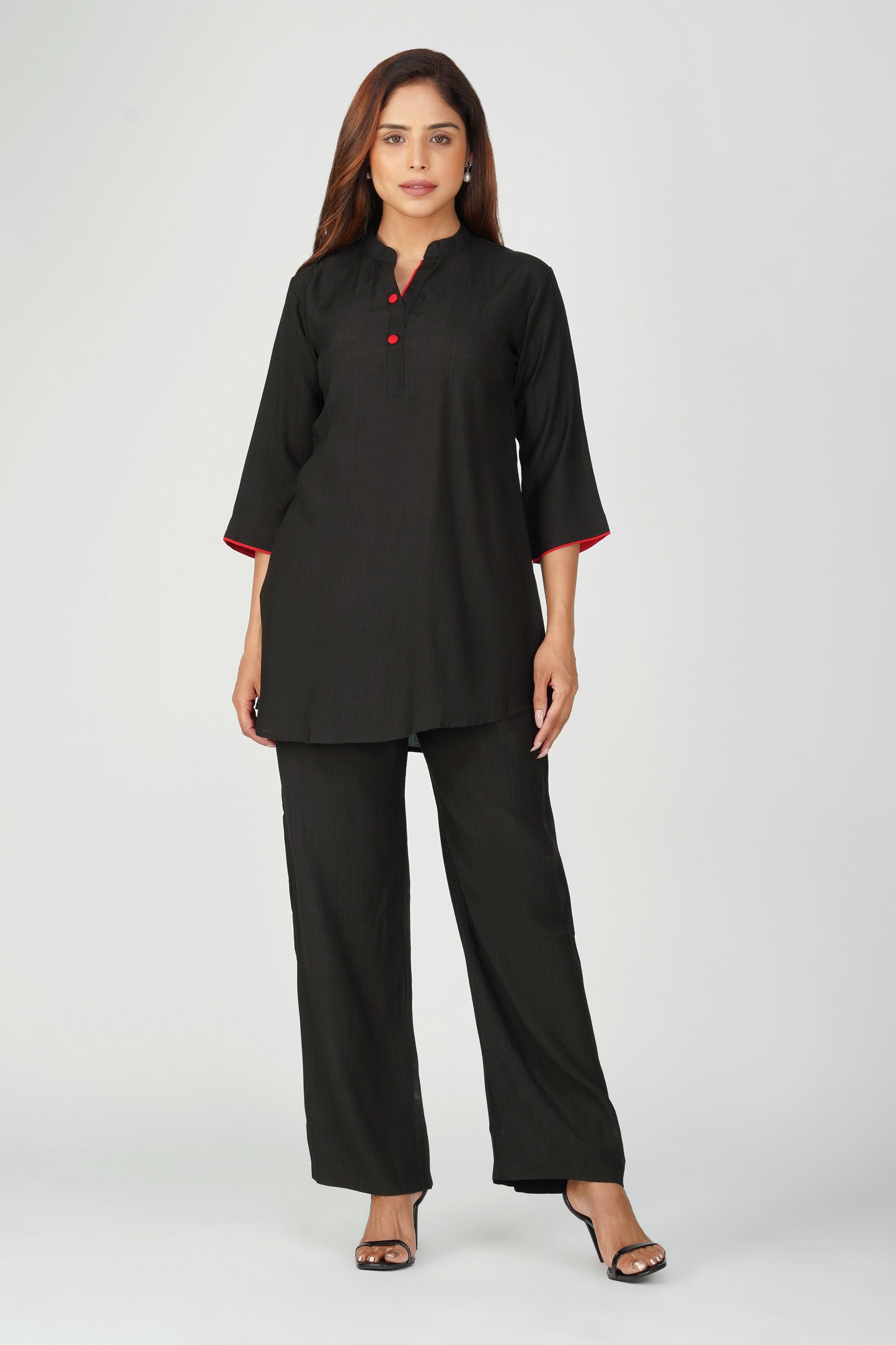 Sabr Everyday Kurta Set Black | Bindigasm