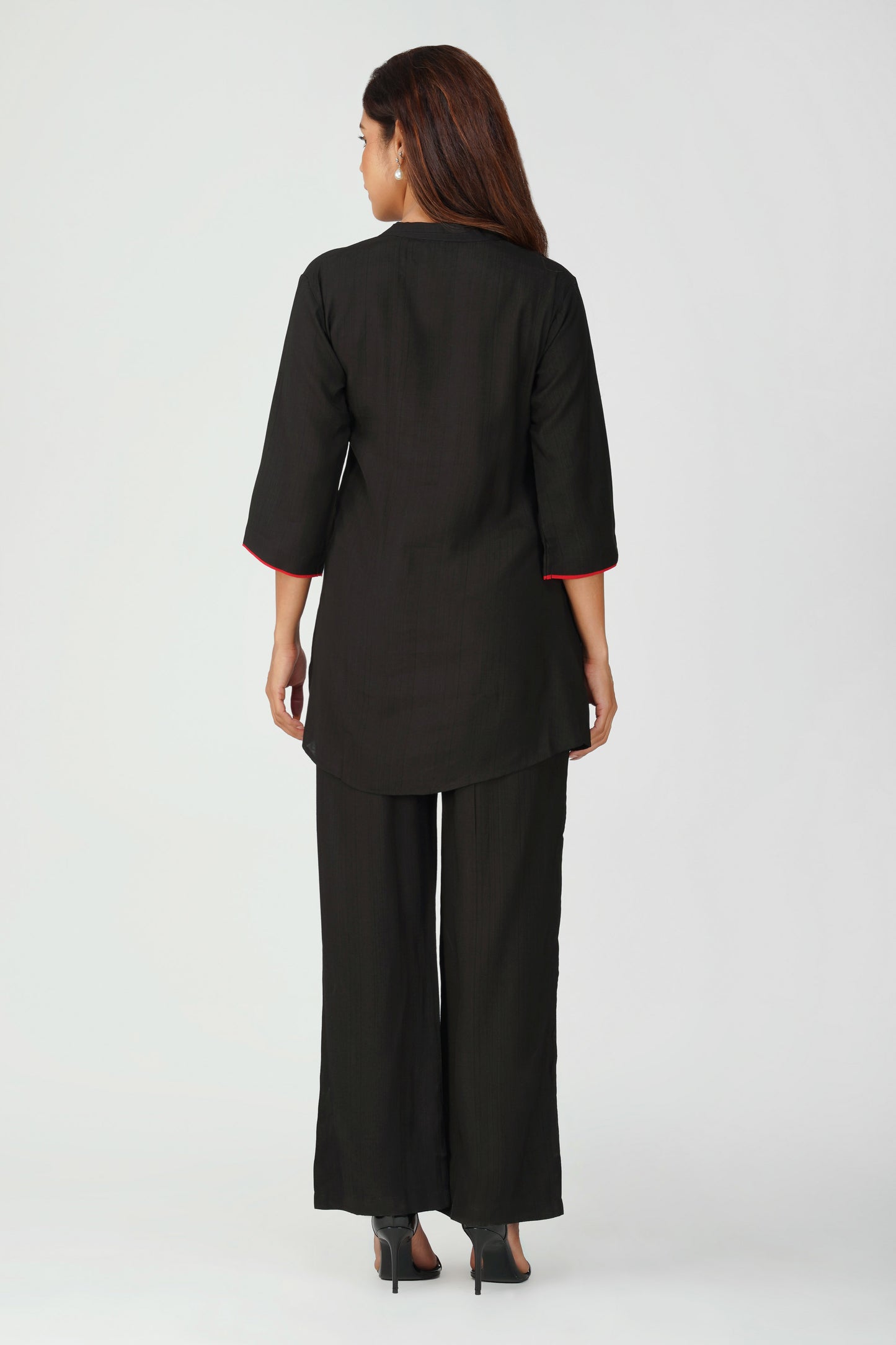 Sabr Everyday Kurta Set Black | Bindigasm
