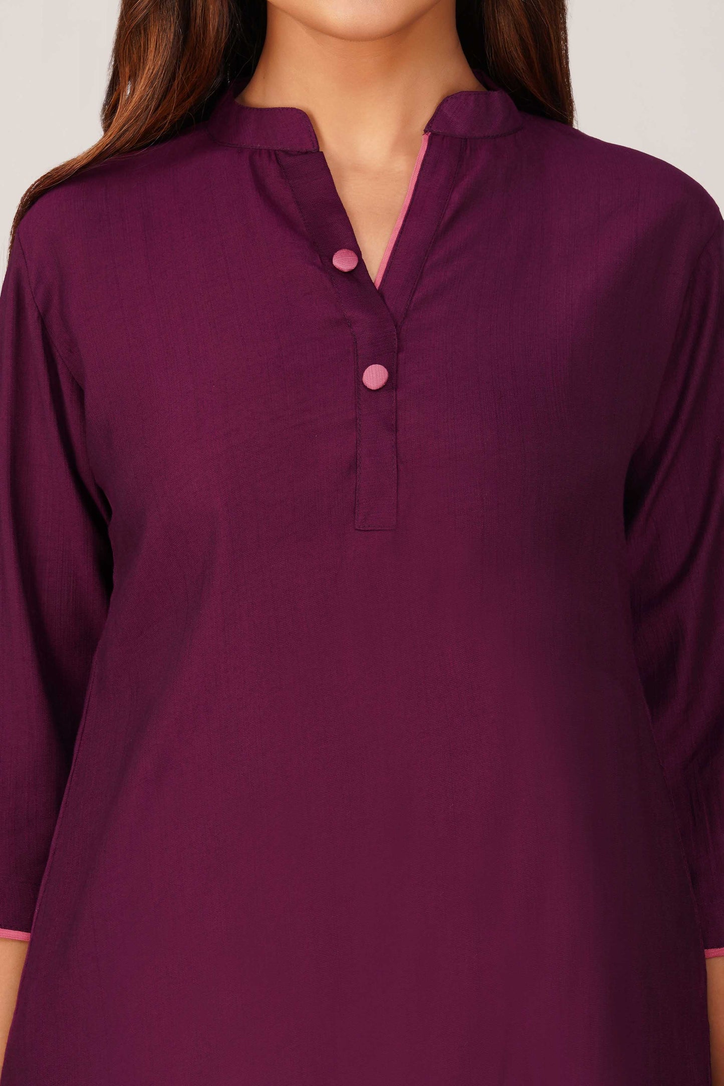 Sabr Everyday Kurta Set Purple | Bindigasm