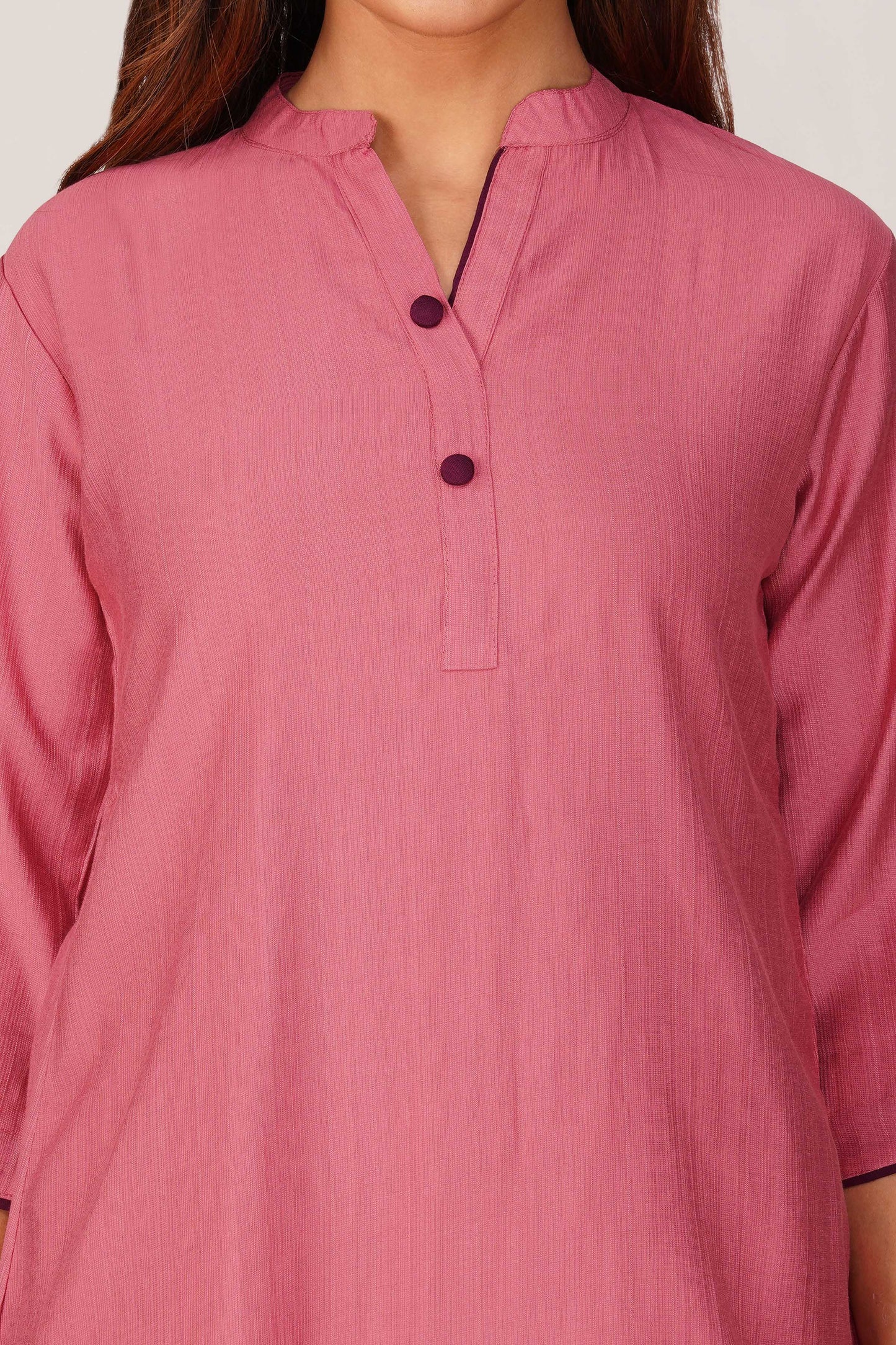 Sabr Everyday Kurta Set Onion Pink | Bindigasm