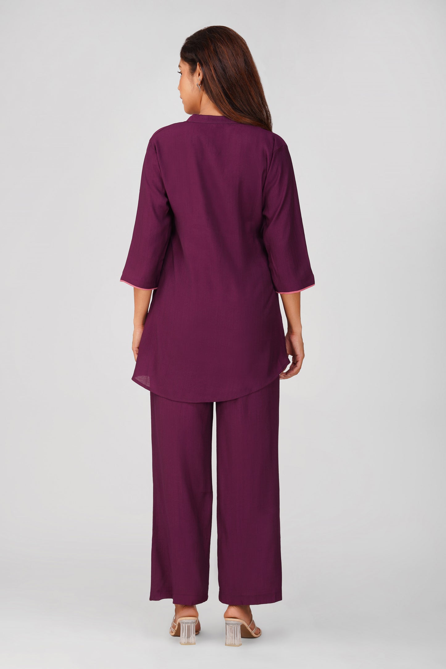 Sabr Everyday Kurta Set Purple | Bindigasm