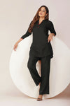 Sabr Everyday Kurta Set Black | Bindigasm