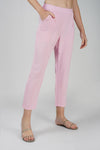GoGo Pants – Blush Pink Soft Crush Trousers with Pocket