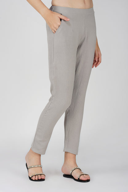 GoGo Pants – Soft Crush Grey Everyday Bottoms with Pocket
