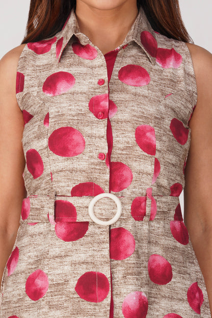 Shirin Shirt Dress – Pink Pop