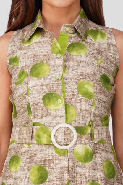 Shirin Shirt Dress – Lime Tint