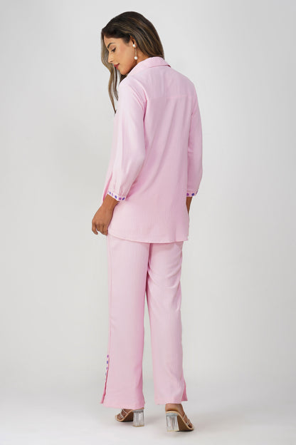 Phoolmati Embroidered Coord Set – Pink by Bindigasm