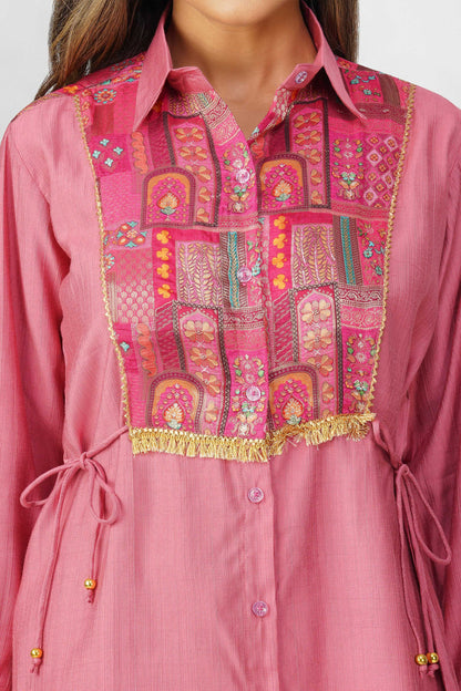 Rose Reverie – Festive Shirt Co-ord Set