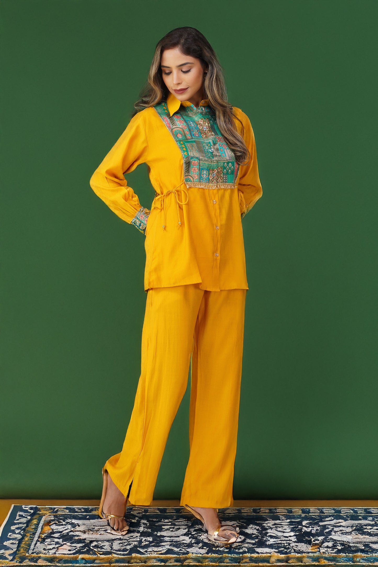 Mehfil Muse – Festive Shirt Co-ord Set