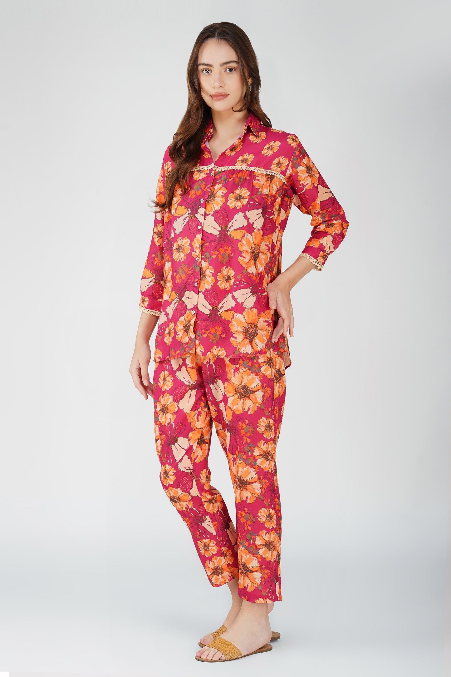 Harriot Floral Co-ord Wine