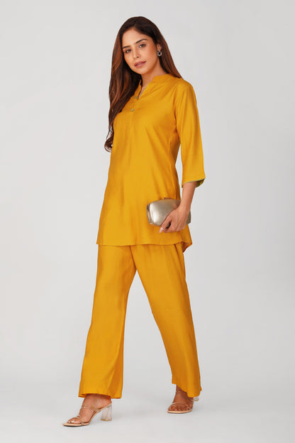 Sabr Everyday Kurta Set Mango Yellow | Bindigasm