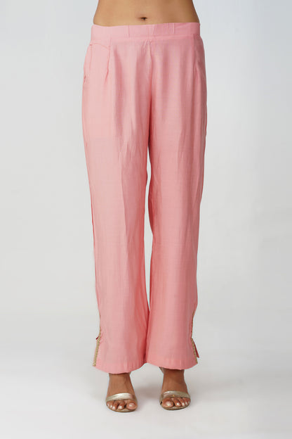 Paint Brush Satin Coord Set – Rose Pink Sorbet