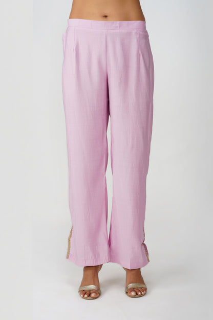 Paint Brush Satin Coord Set – Lavender Haze